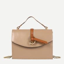 Shein Knot Detail Flap Chain Bag