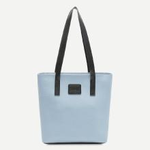 Shein Logo Patch Tote Bag