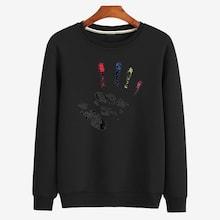 Shein Men Palm Print Sweatshirt