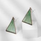 Shein Triangle Shaped String Tribal Drop Earrings