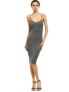 Shein Heather Grey Fitted Cami Dress