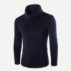 Shein Men High Neck Solid Teddy Jumper