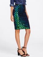 Shein Iridescent Diamond Sequin Pencil Skirt