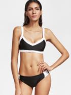 Shein Black Contrast Trim Sexy Bikini Set