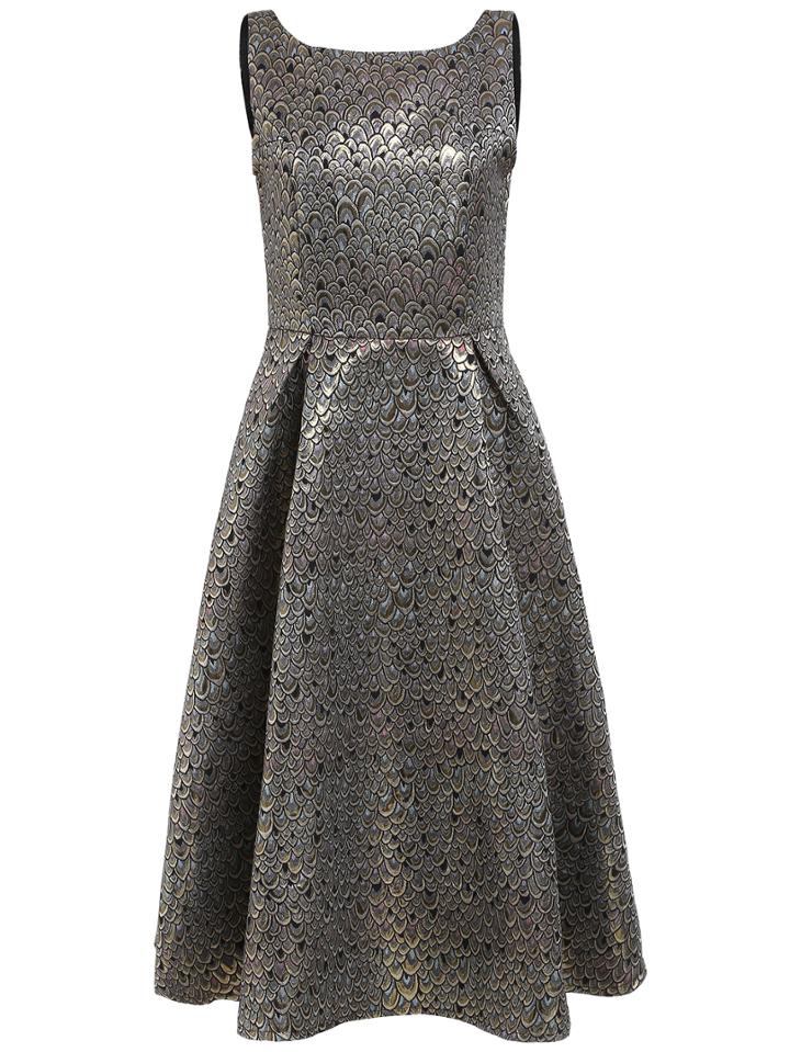 Shein Scoop Back Scales A-line Dress