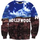 Shein 3d Digital Printing Hollywood Sky Woods Hedging Sweatshirts