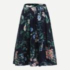 Shein Tropical Print Pleated Skirt