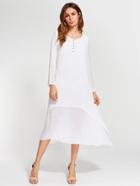 Shein Button Front Double Layer Dress