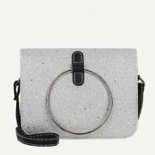 Shein Ring Decor Glitter Shoulder Bag