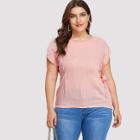 Shein Plus Knot Side Top