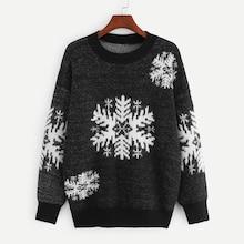 Shein Christmas Snowflake Jumper