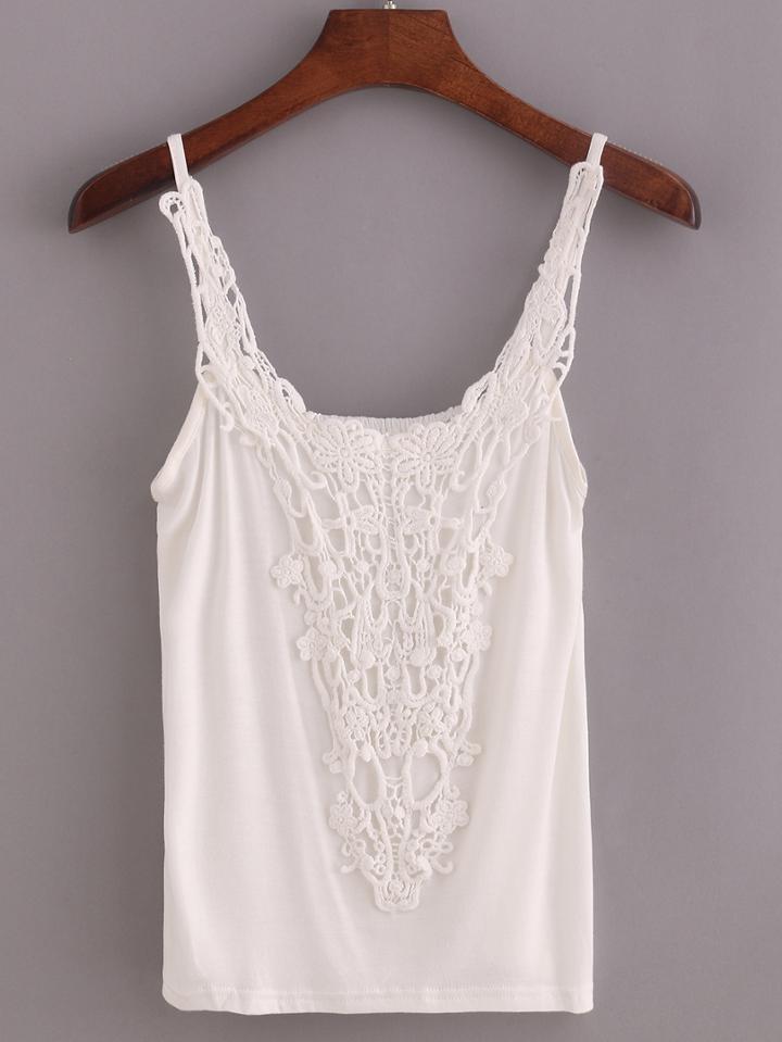Shein Crochet Neck Cami Top
