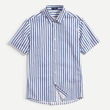 Shein Men Button Up Short Sleeve Striped Shirt