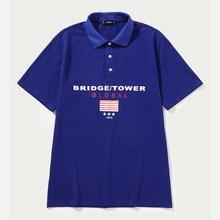Shein Men Mixed Print Polo Shirt