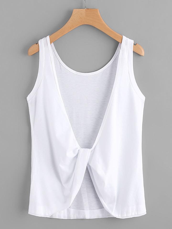 Shein Twist Knot Back Tank Top