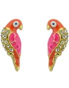 Shein Gold Diamond Parrot Stud Earrings