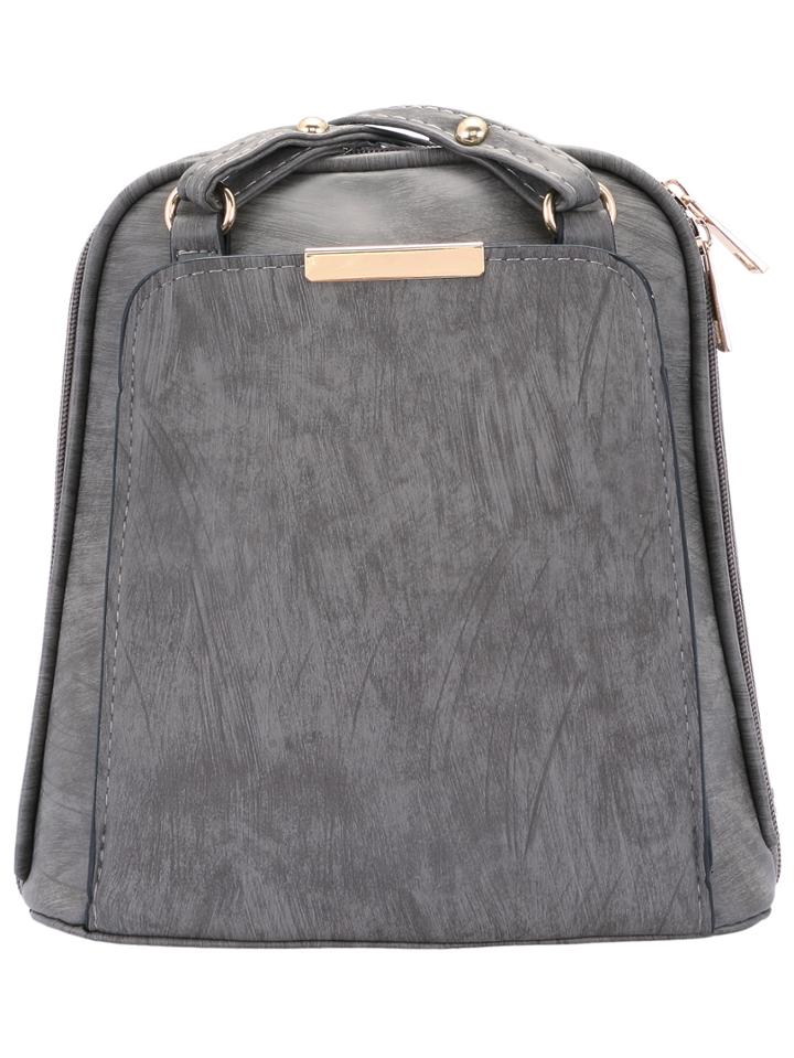 Shein Grey Cross Strap Backpack