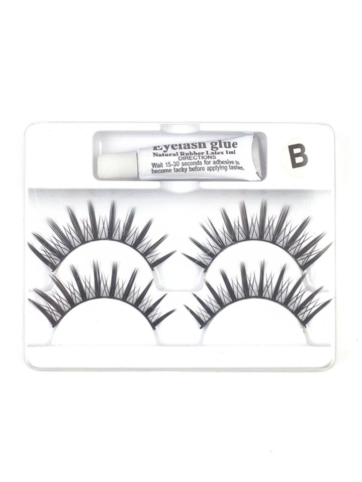 Shein False Eyelashes 2 Pair With Glue