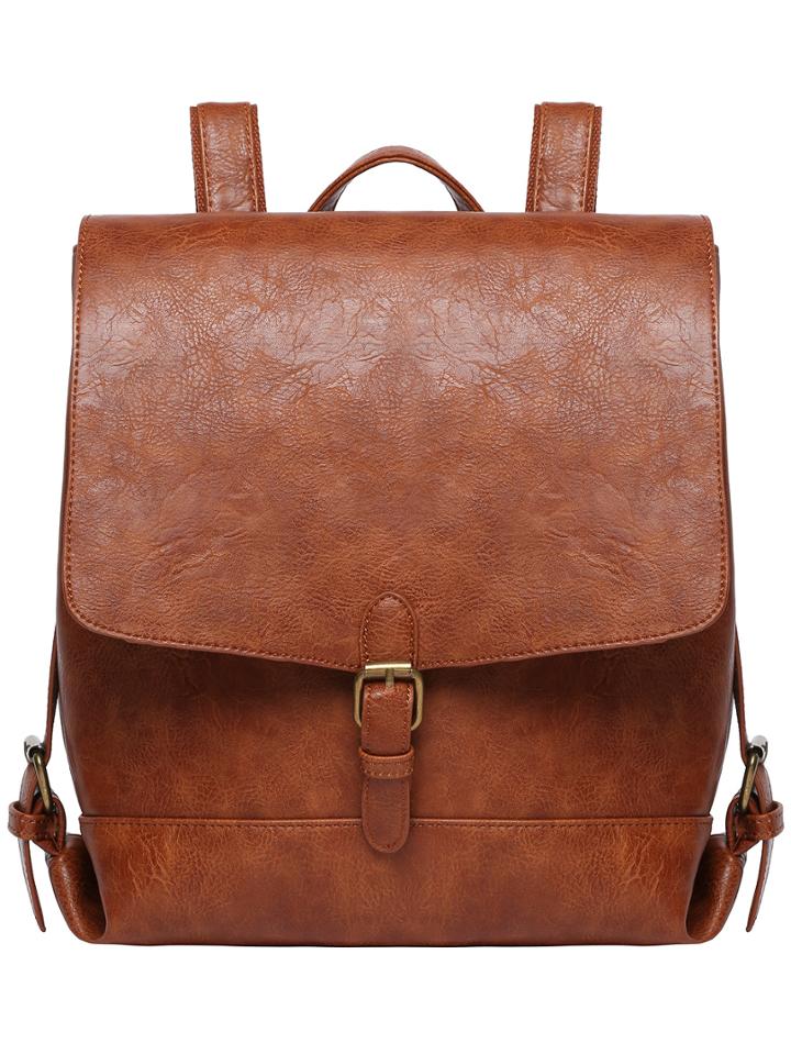 Shein Buckle Pu Backpacks