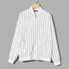 Shein Men Zip Front Striped Jacket