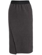 Shein Grey Split Front Slim Skirt