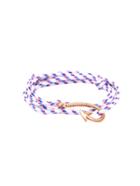 Shein Gold Hook Clasp Navy Style Woven Bracelet