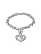 Shein Heart And Star Detail Chain Bracelet