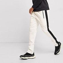 Shein Men Cut And Sew Panel Zipper Detail Pants