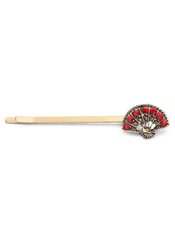 Shein Rhinestone Fan-shaped Hair Clip