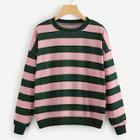 Shein Striped Color Block Sweatshirt