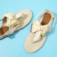 Shein Toe Post Bow Decor Espadrille Sandals