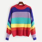 Shein Plus Lantern Sleeve Colorblock Sweater