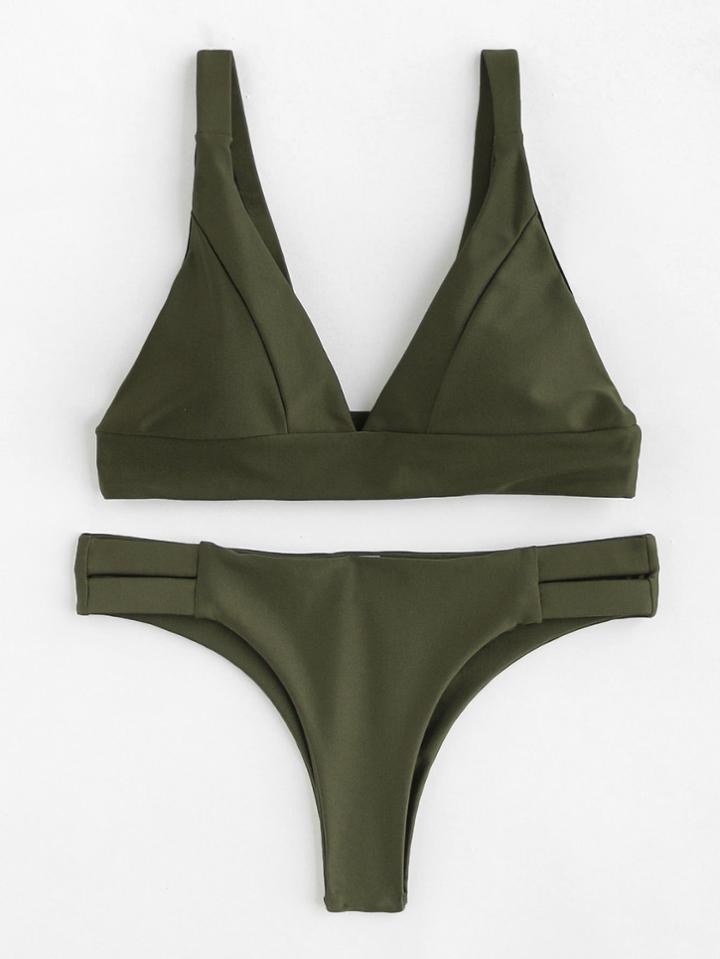 Shein Ladder Cut Out Bikini Set