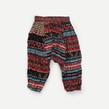 Shein Boys Ornate Print Striped Pants