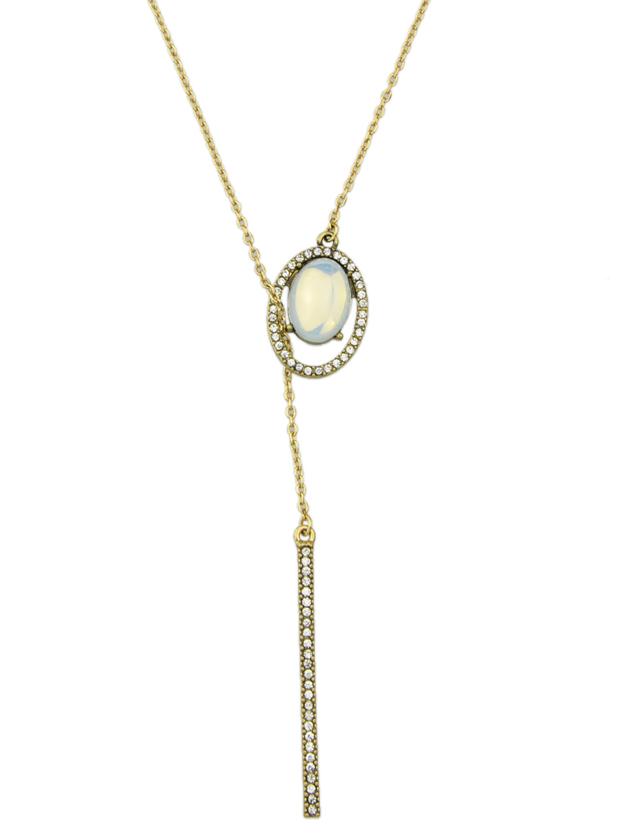 Shein New Rhinestone Long Chain Necklace