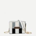Shein Striped Detail Pu Chain Bag