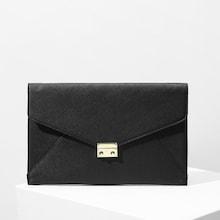 Shein Metal Lock Envelope Clutch Bag