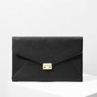 Shein Metal Lock Envelope Clutch Bag