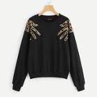 Shein Leopard Hand Patch Tunic Pullover
