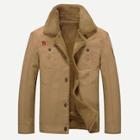 Shein Men Patched Fleece Lined Jacket
