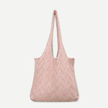 Shein Crochet Knit Tote Bag