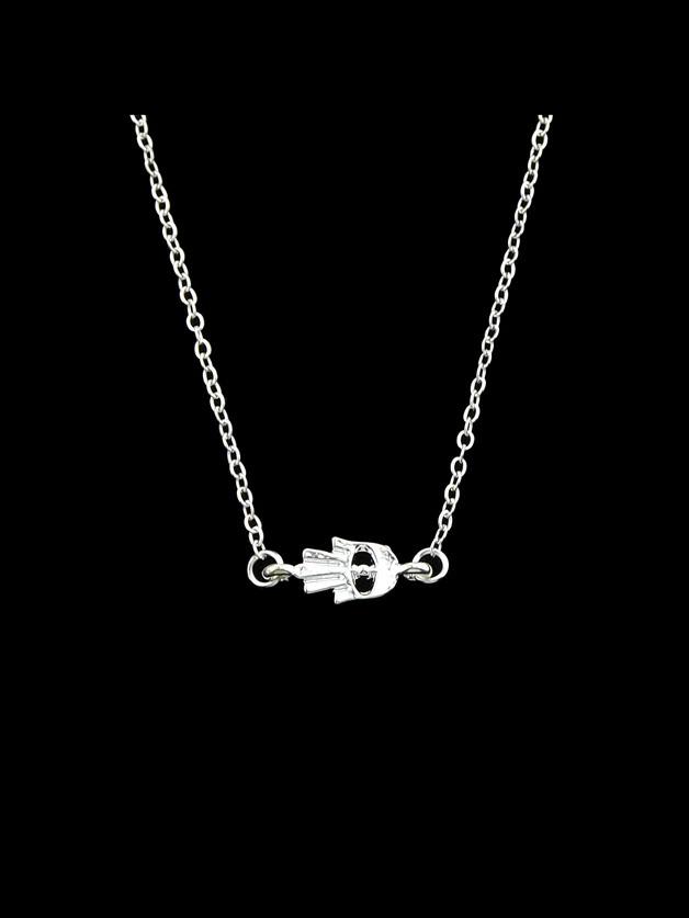 Shein Silver Simple Pendant Short Necklace