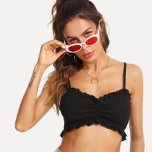 Shein Frill Trim Crop Cami Top