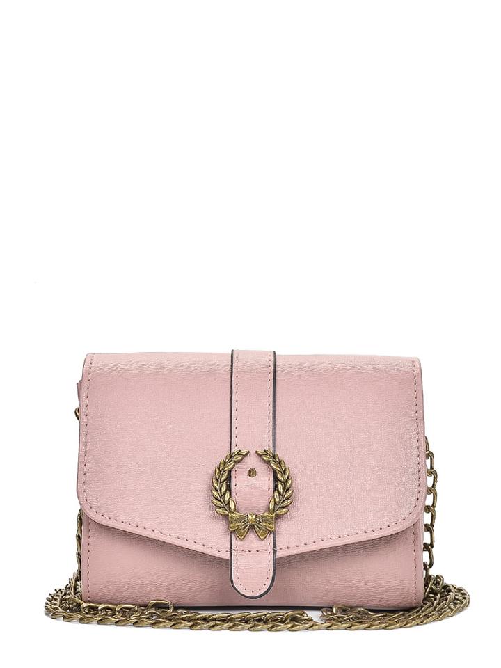 Shein Metal Bow Detail Flap Chain Bag