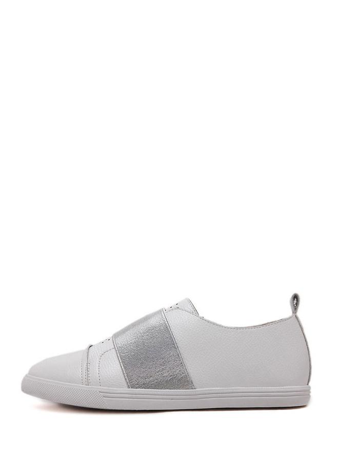 Shein Casual Metallic Round Toe Flats