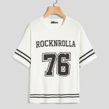 Shein Men Varsity Print T-shirt