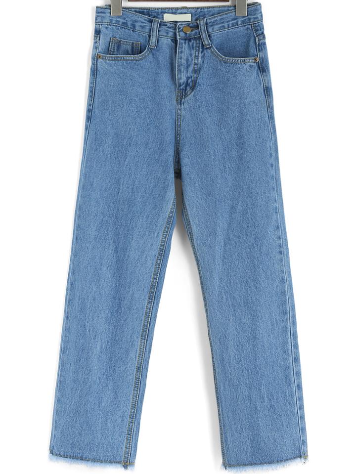 Shein Blue Pockets Loose Denim Pant