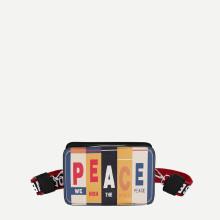 Shein Letter Print Camera Bag
