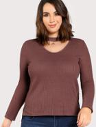 Shein Choker Neck Waffle Knit T-shirt