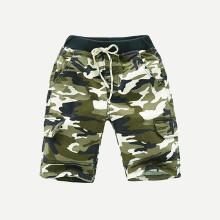 Shein Boys Drawstring Camo Shorts